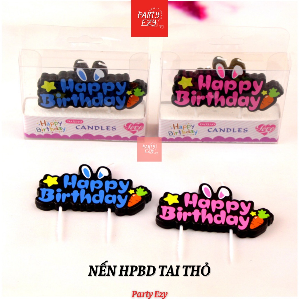 NẾN, ĐÈN CẦY TRANG TRÍ BÁNH SINH NHẬT CHỮ HAPPY BIRTHDAY
