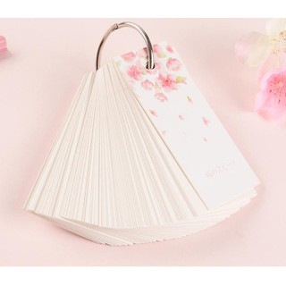 sổ note flashcard maruko FCT34 hoa anh đào