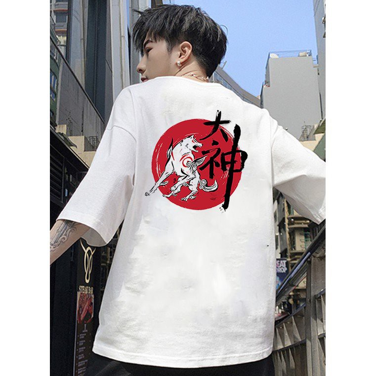 Áo thun unisex form rộng Nhật Bản đẹp độc lạ phong cách cá tính vải dày mịn 2019T2372