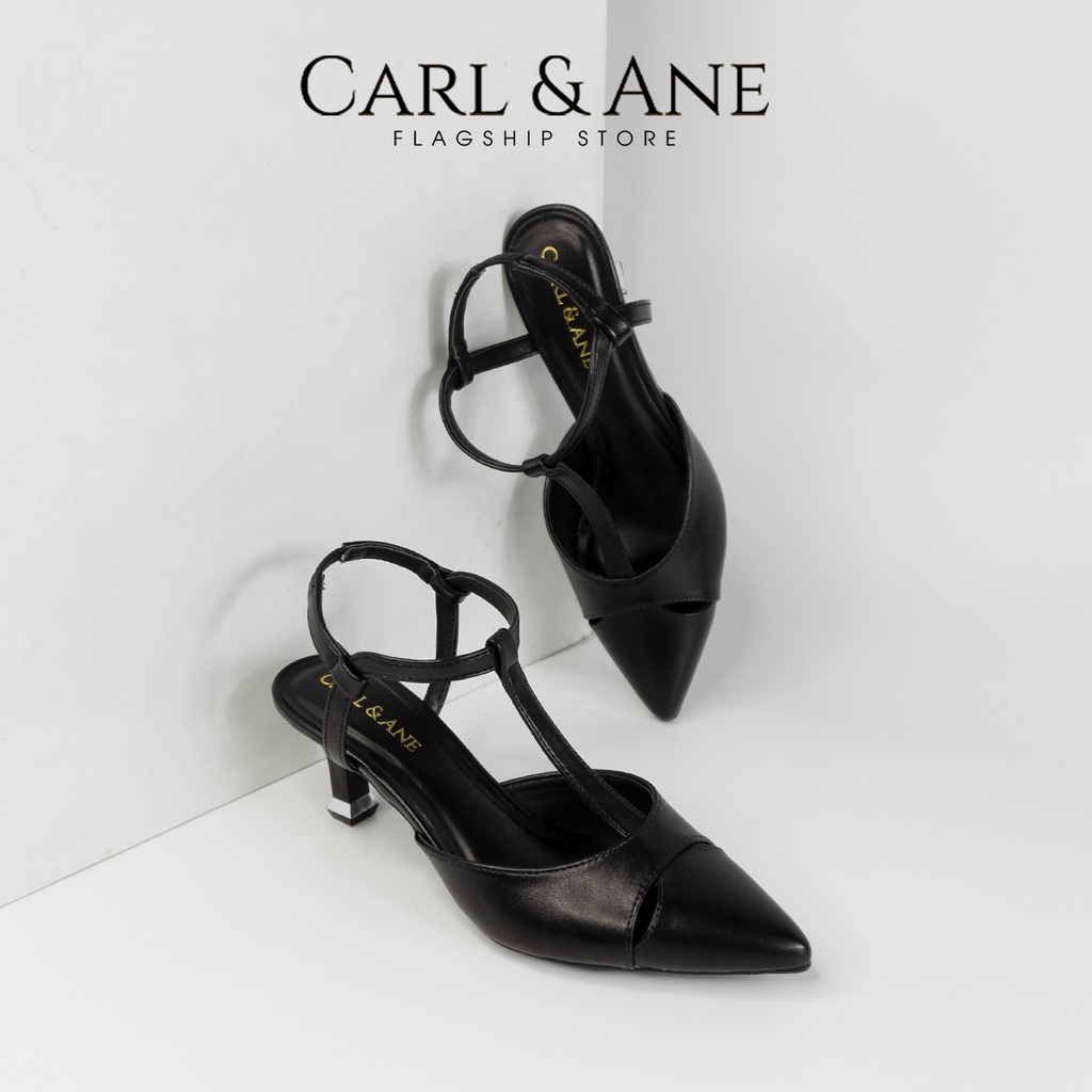 Carl &amp; Ane - Giày cao gót bít mũi kiểu dáng Hàn Quốc cao 5cm màu cà phê _ CL016