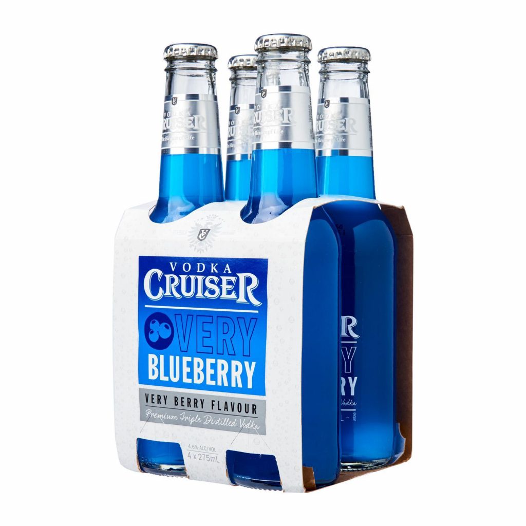 Nước trái cây lên men Vodka Cuiser Blueberry lốc 6 chai 330ml