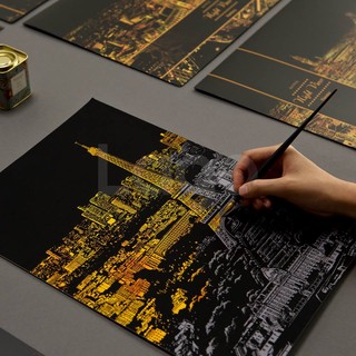 Tranh cạo Hàn Quốc - Paris