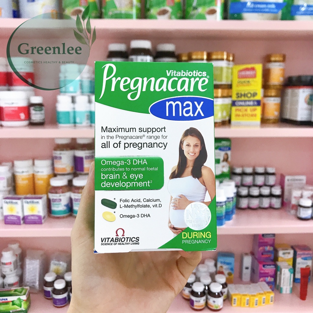 Vitamin tổng hợp cho bà bầu Pregnacare Max, Anh (84 viên) bổ sung Vitamin C, D3, DHA, Axit Folic cho bà bầu, mẹ sau sinh