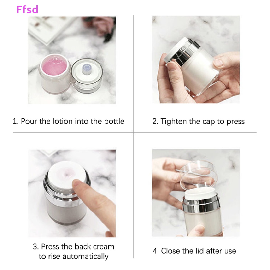 Hũ rỗng dạng bơm đựng kem mỹ phẩm bằng acrylic có thể đổ đầy