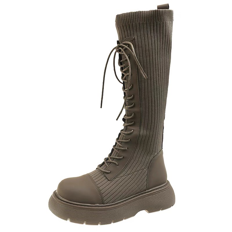 [ORDER] Boots đùi đế cao 5cm hack dáng cho mùa đông - Mẫu mới