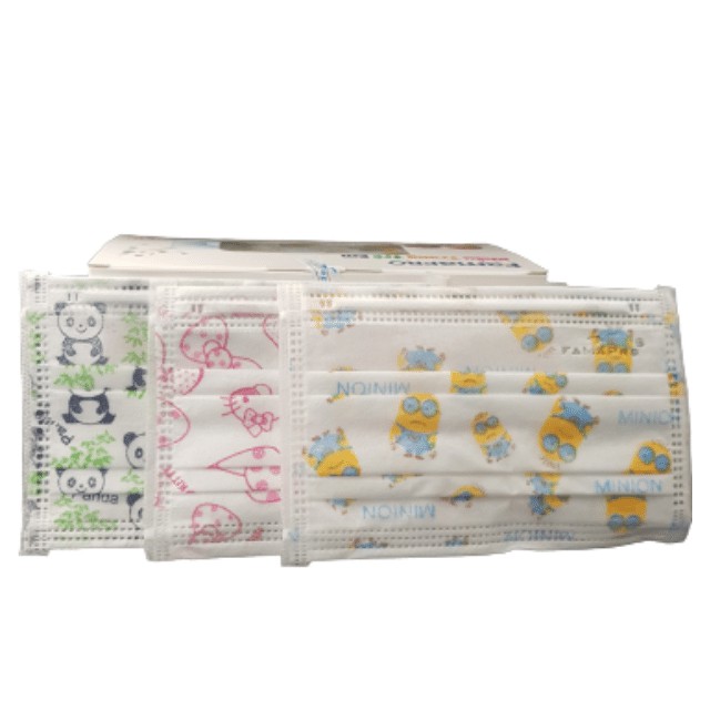 [HỘP-50 CÁI-QUAI THUN] COMBO 4 HỘP Khẩu trang y tế trẻ em kháng khuẩn 3 lớp Famapro max kid | WebRaoVat - webraovat.net.vn