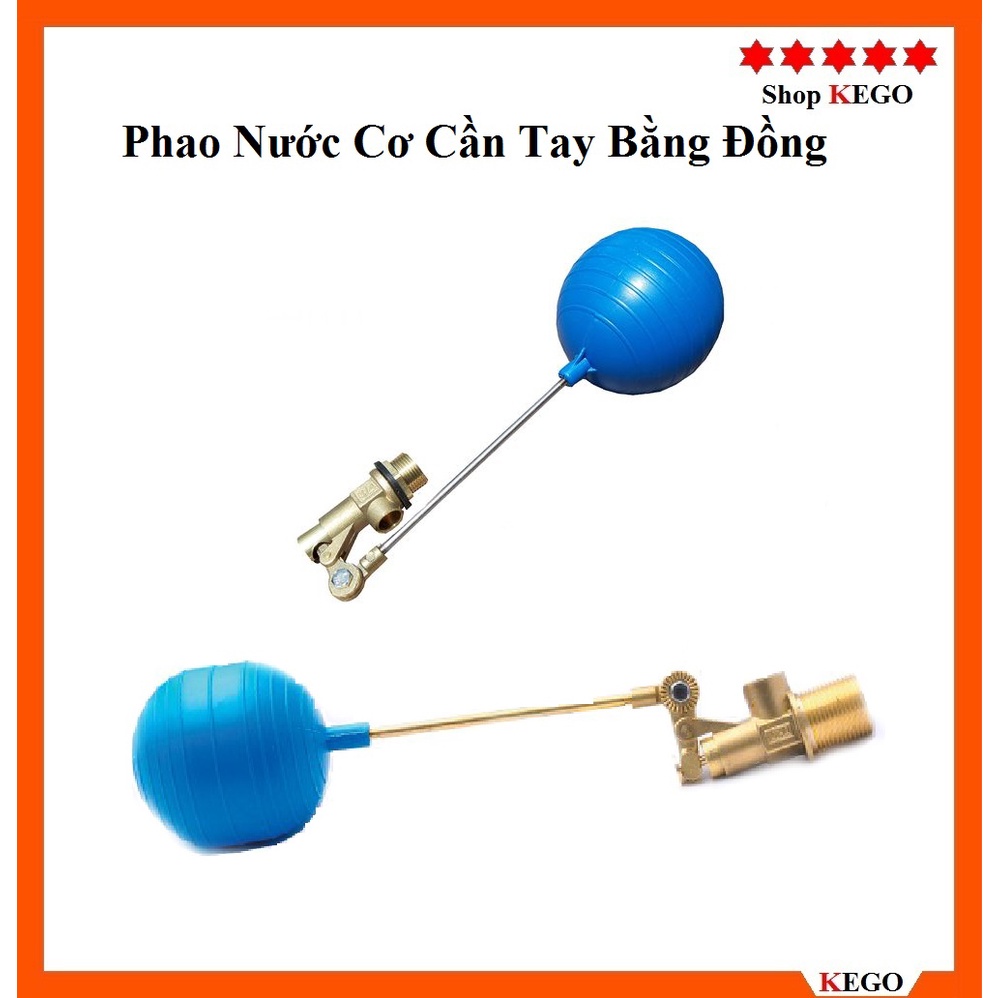 Phao cơ đồng, INOX phi 21-27 bóng tròn chống tràn cho téc, bể nước PT dn15(1/2) và dn20(3/4)