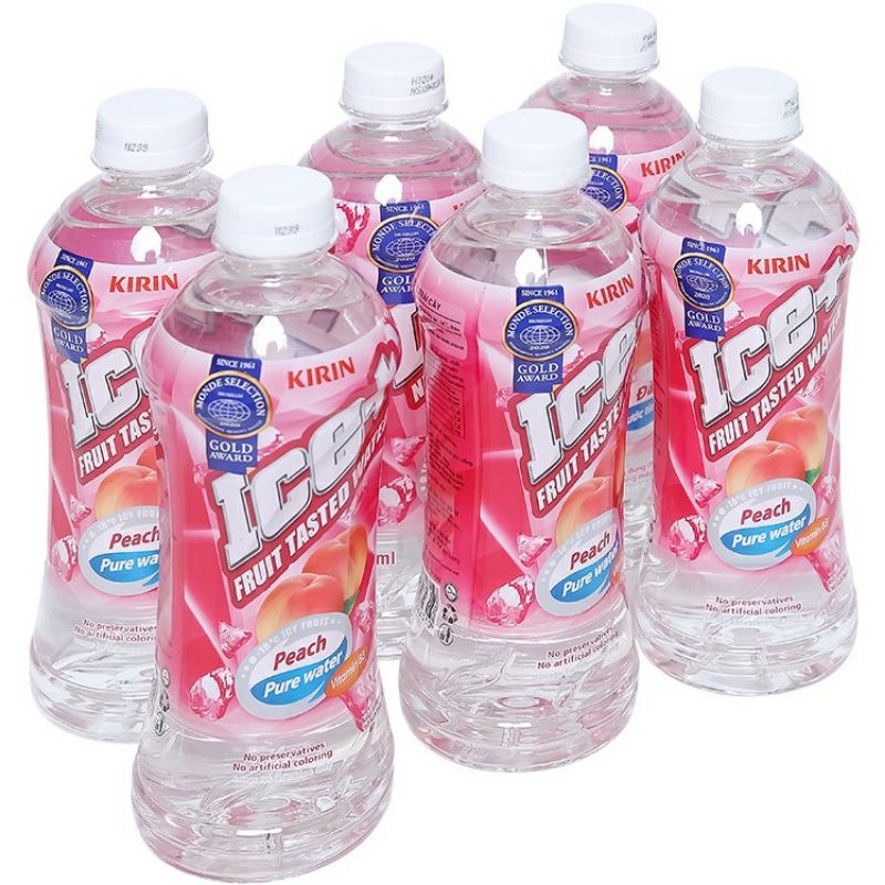 lốc 6 chai lce+ đào 490ml