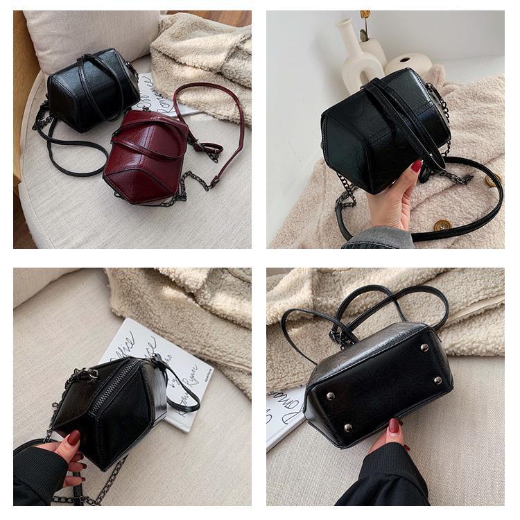 Túi đeo chéo dây kim loại thời trang tinh tế cho nữ