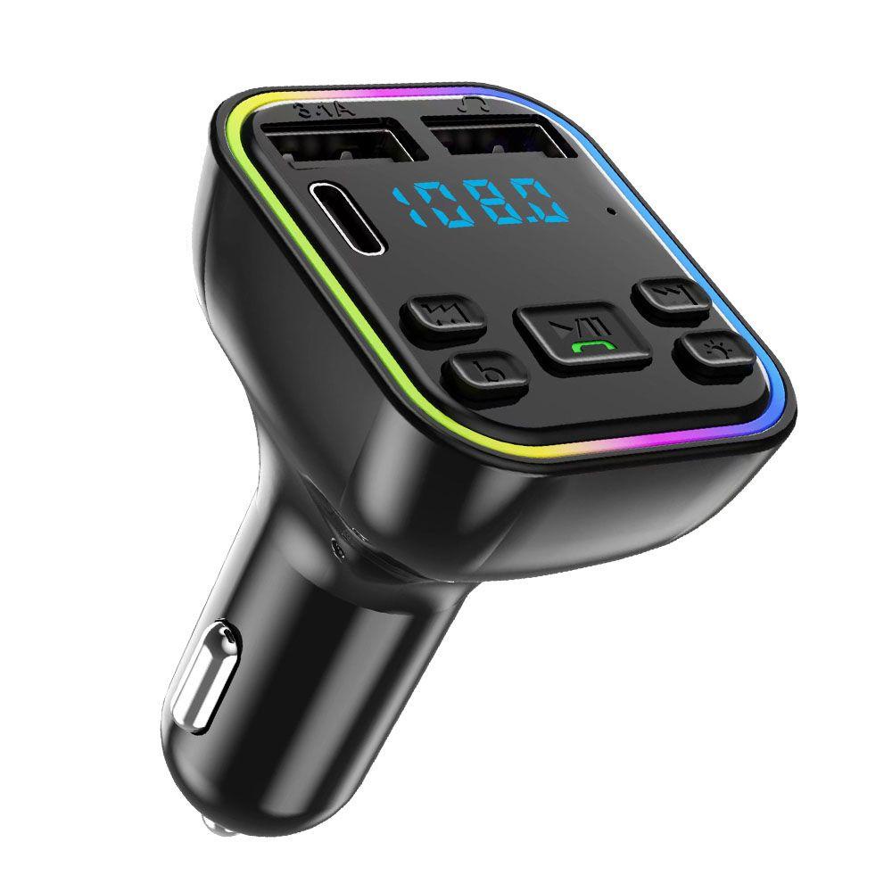 Bộ Chuyển Đổi Sạc Nhanh USB Kép Kiêm Máy Nghe Nhạc MP3 FM Cho Xe Hơi