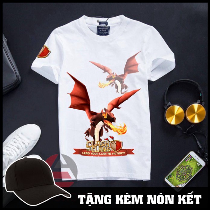 Takan Store [XẢ KHO] Áo Clash of Clans chất cực đẹp, giá rẻ siêu hot - Rồng Takan Store