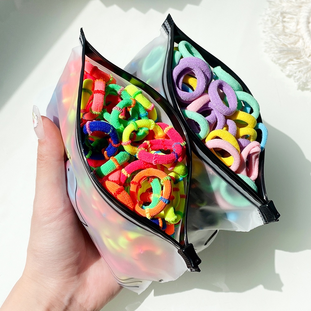 Dây buộc tóc đuôi ngựa KIDSBOWS bằng nylon co giãn nhiều màu dễ thương cho bé gái