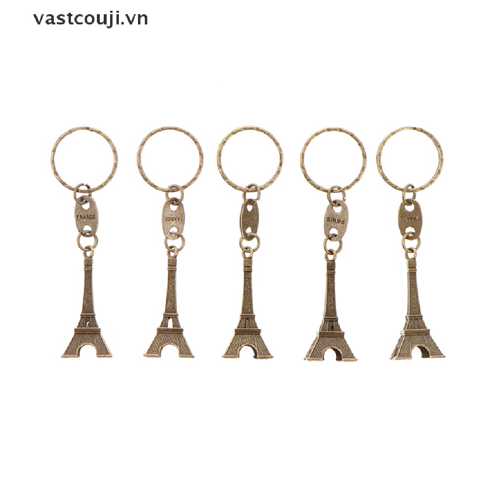 Set 5 Móc Khóa Tháp Eiffel Thời Trang