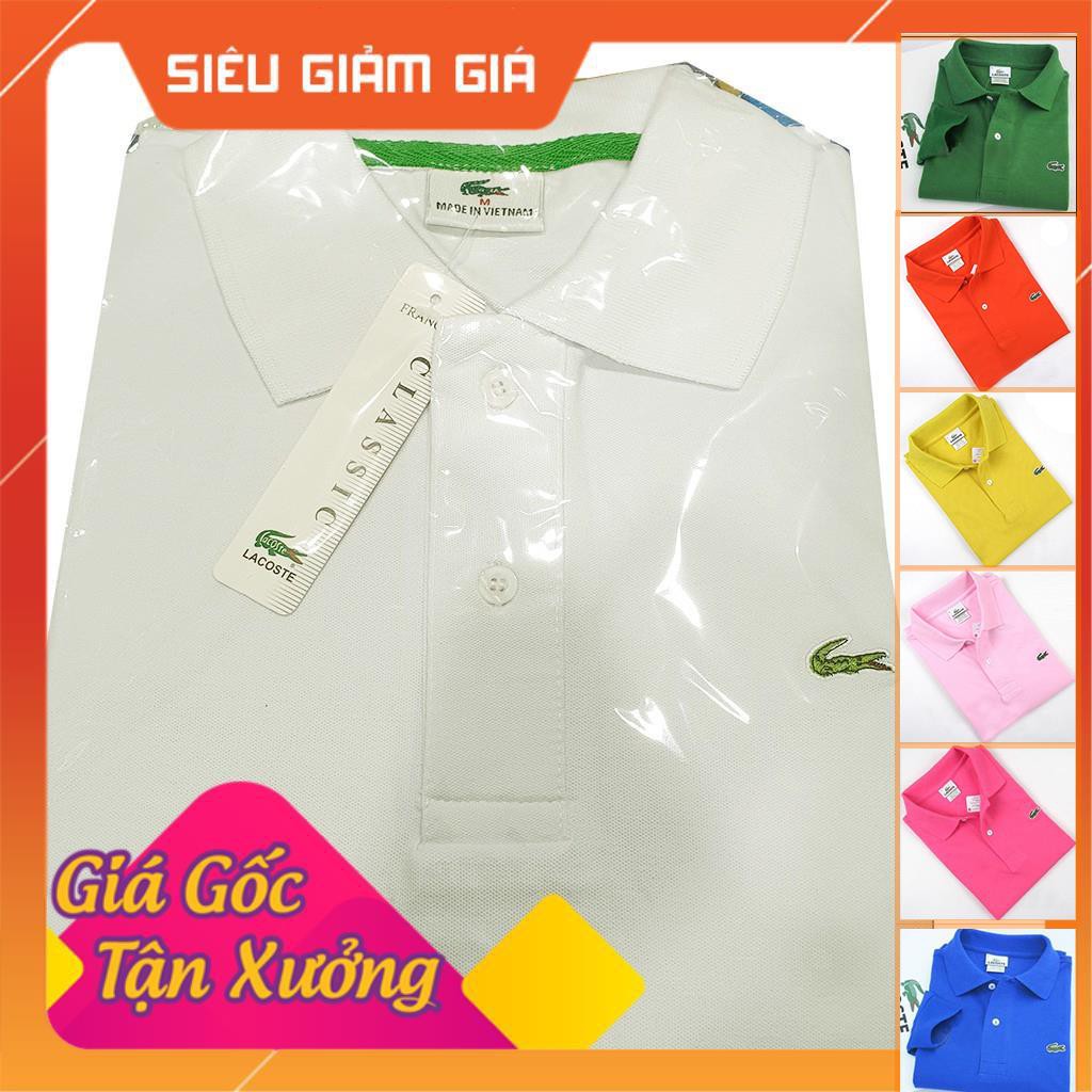 Áo thun thêu logo Lacoste hàng xuất khẩu cao cấp cho Nữ