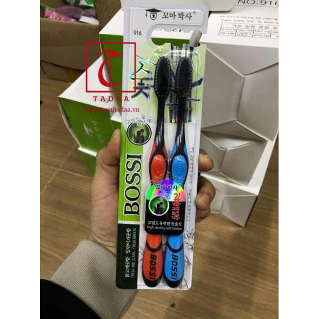 Bàn Chải Đánh Răng Than Tre Hoạt Tính Hàn Quốc BOSSI NO921 (không chọn mầu)