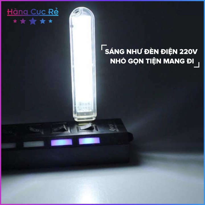 Bộ 3 Đèn LED 8 bóng cổng USB 🔵Freeship🔵 Đèn trang trí, đèn đêm đọc sách siêu sáng - Shop Hàng Cực Rẻ