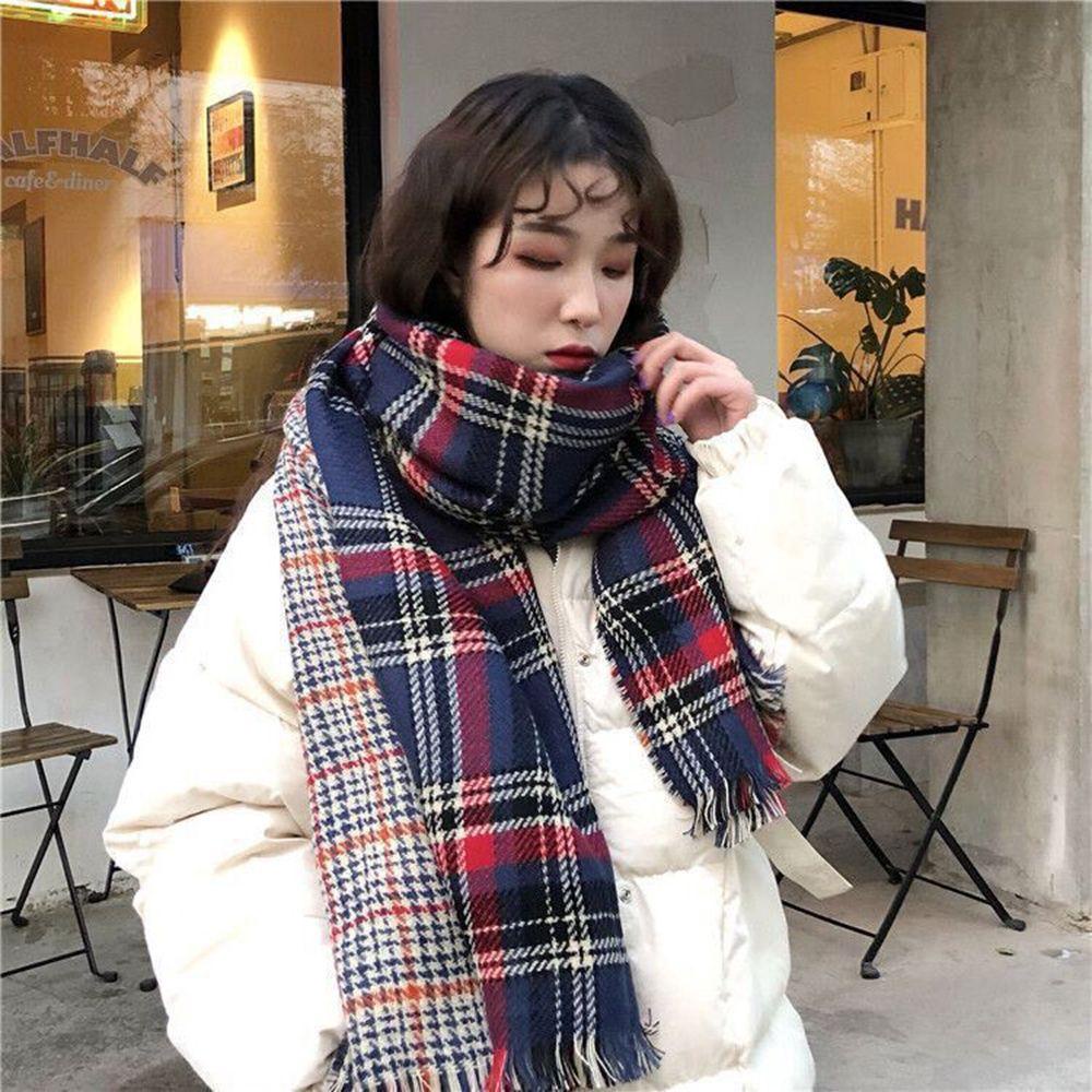Khăn Choàng Cổ Hai Mặt Dày Dặn Thanh Lịch Dành Cho Nam Nữ