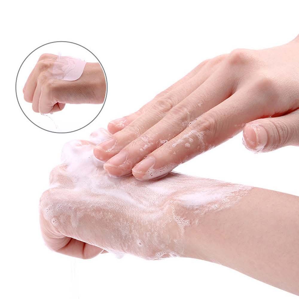 Hộp 50 xà phòng giấy dùng một lần tiện dụng khi đi du lịch