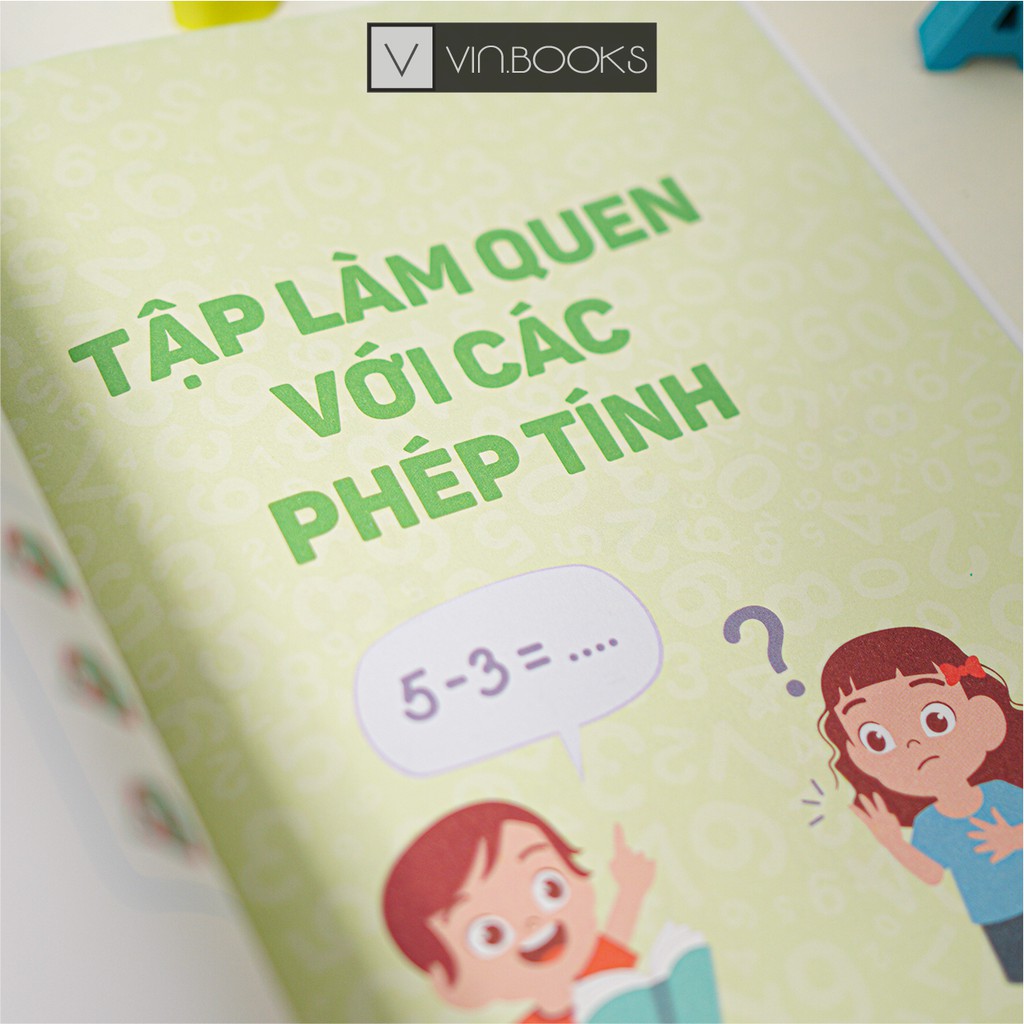 Sách - Bé Chinh Phục Toán Học Cho Bé 4-6 tuổi - Phiên Bản Mới Nhất - Tư Duy Toán Học