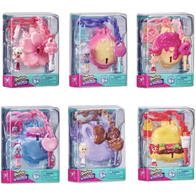 Hộp đồ chơi móc chìa khoá bí mật Shopkins Lil Secrets Locket