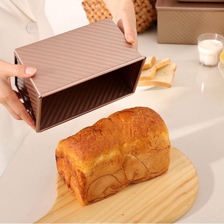 Khuôn làm bánh mì sandwich cao cấp, chống dính 21.5cm x 11.5cm x 10cm
