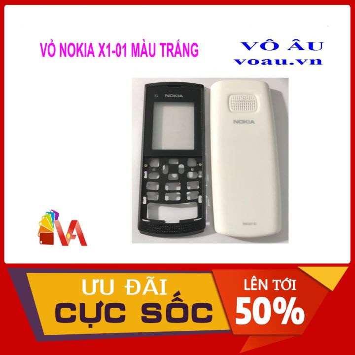 VỎ NOKIA X1-01 MÀU TRẮNG KHÔNG PHÍM
