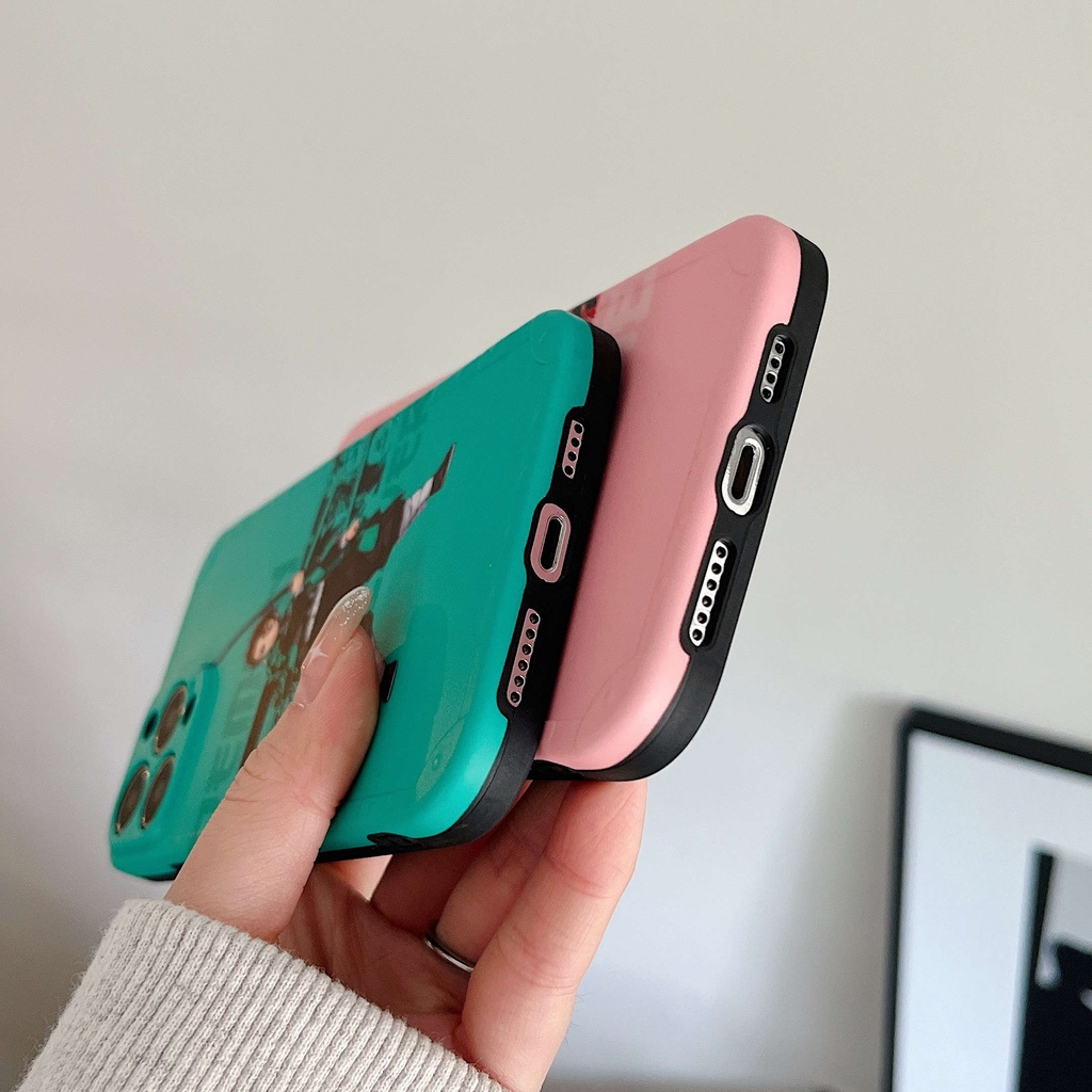 Ốp Điện Thoại Hình Demon Slayer Tanjiko Cho iPhone13Pro iP12Pro XS iPhone11 12Promax 13Promax 11 12 13 7P