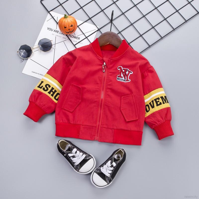 Áo khoác hoodie kéo khóa in chữ cho bé trai