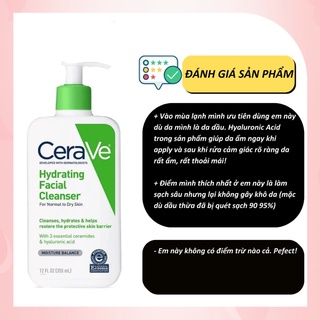 Sữa rửa mặt CERAVE da thường, khô