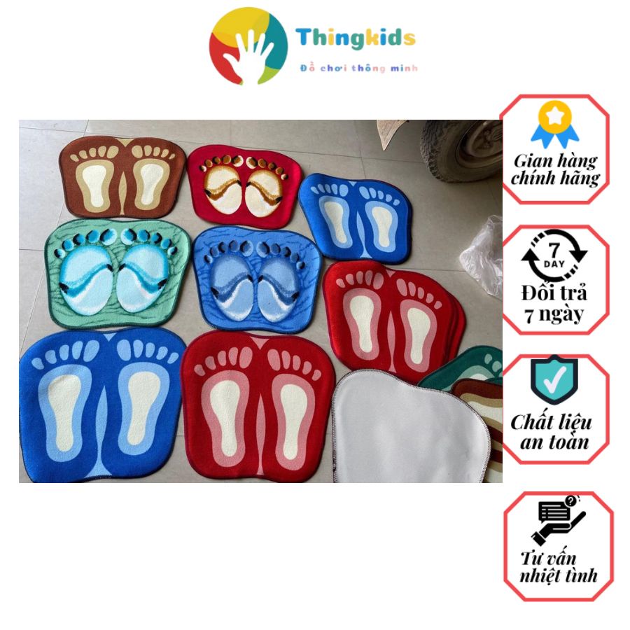 Thảm trang trí phòng, chống trơn chống thấm hình thù ngộ nghĩnh - Thingkids