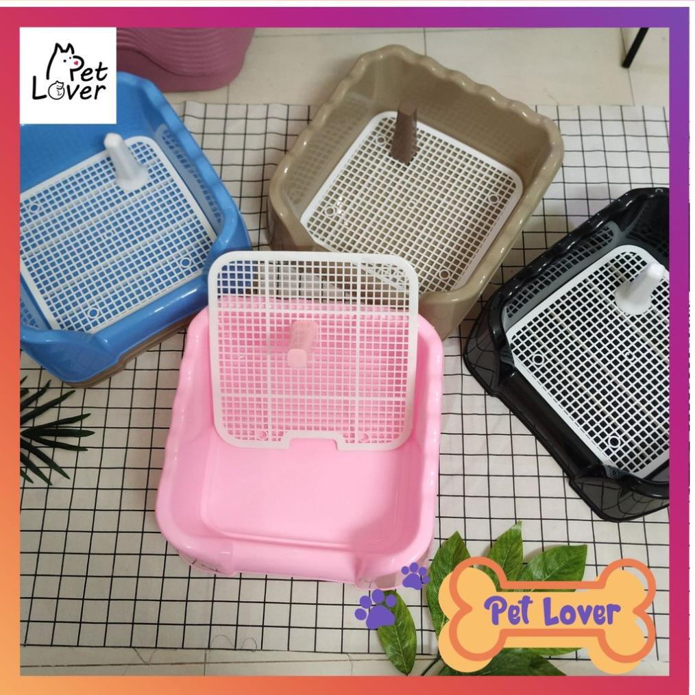 Khay vệ sinh cho chó thành cao, khay vệ sinh chó 3 kích cỡ, nhựa cứng và bền, sạch sẽ tiện dụng