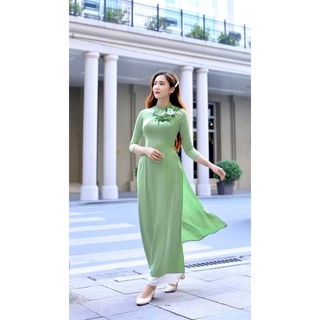 Áo dài thêu tây thi cao cấp