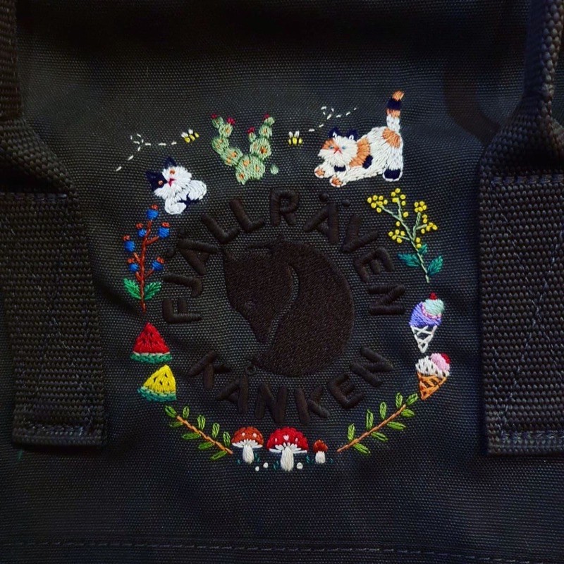 Balo Re Kanken thêu