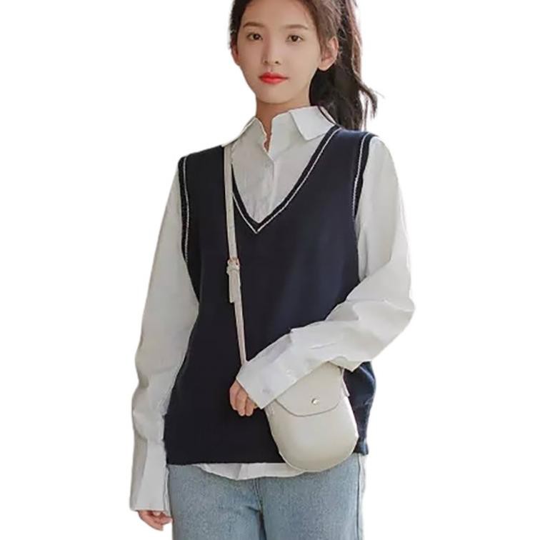 ➤ Áo Vest Dệt Kim Nữ Biến Dạng 1 List - Nathania - NOSH ➬