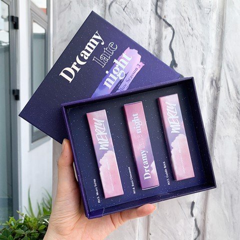 Set 3 Son Kem Lì Mịn Mượt, Lâu Trôi Merzy Dreamy Late Night Mellow Tint Set | BigBuy360 - bigbuy360.vn