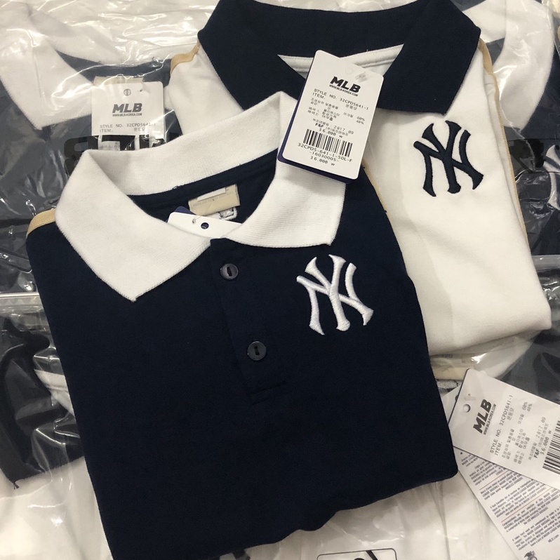 Áo polo dài tay bé trai - Áo polo MLB sọc tay cho bé trai size 90-150