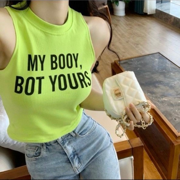 áo croptop thun bozip my body đẹp