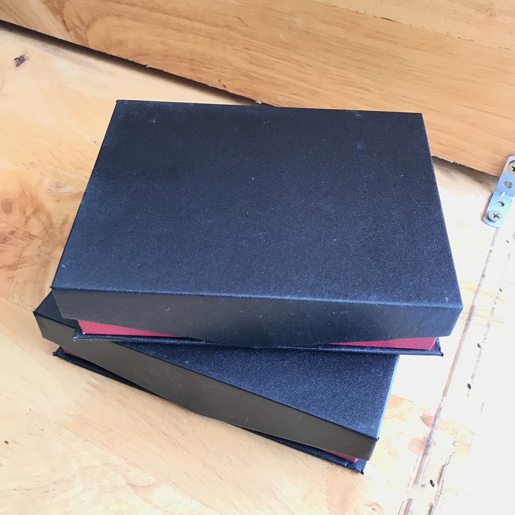 Hộp đựng ví nam - Hộp đựng bóp nam - Hộp hít nam châm đen