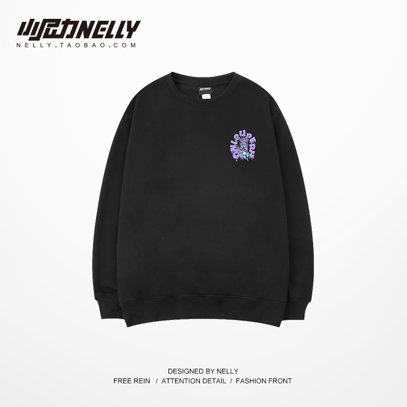 Áo sweater nỉ bông Nelly unisex