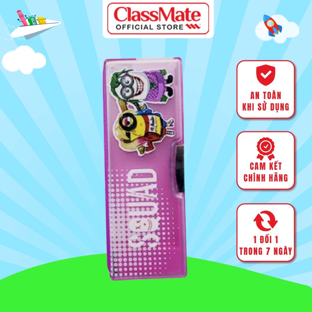 Hộp Bút Nam Châm Minion CLASSMATE Chất Liệu Nhựa Cao Cấp, Màu Sắc Tươi Sáng CL-20803