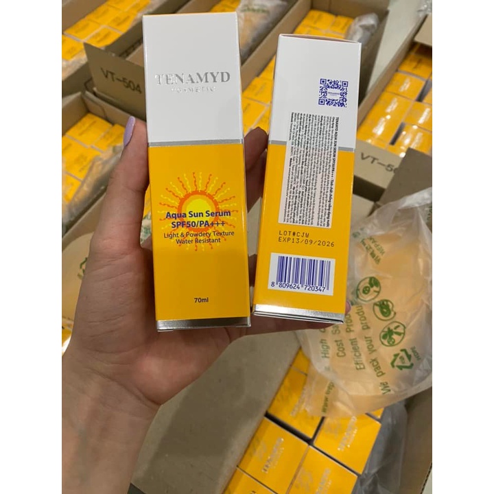 Kem chống nắng Tenamyd dạng nước 70ml nâng tông dành cho da thiên dầu, da hỗn hợp - Bác Sĩ Nghĩa