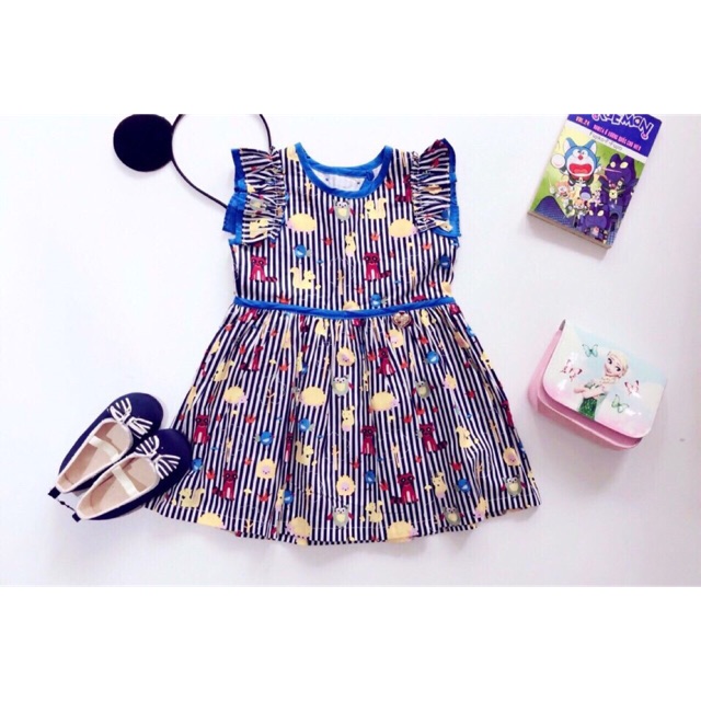 Váy Dora kẻ