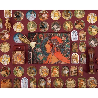 Bộ 46 Sticker Tranh Phụ Nữ Phục Hưng E119