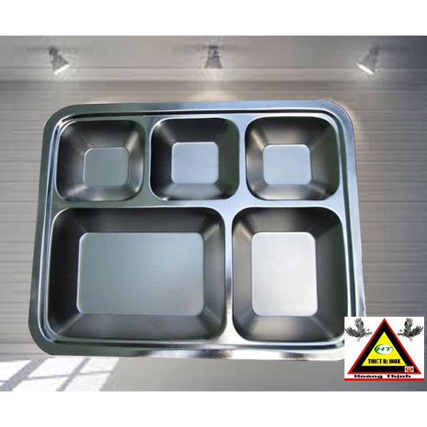 Khay cơm 5 ngăn inox bền đẹp giá rẻ