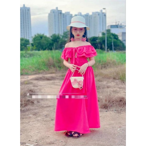 Đầm xòe bé gái
