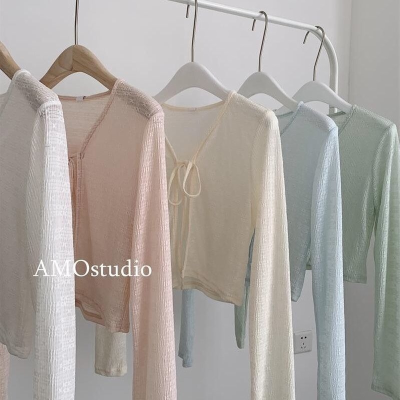 Áo Khoác Cardigan Ren Mỏng Dáng Ngắn Thời Trang Mùa Hè Cho Nữ