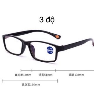MẮT KÍNH LÃO CÓ ĐỘ (1,5 - 4 độ, ghi chú số độ cho shop)