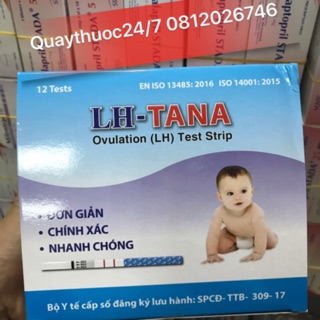 QUE THỬ RỤNG TRỨNG LH-TANA( HỘP 12 QUE)