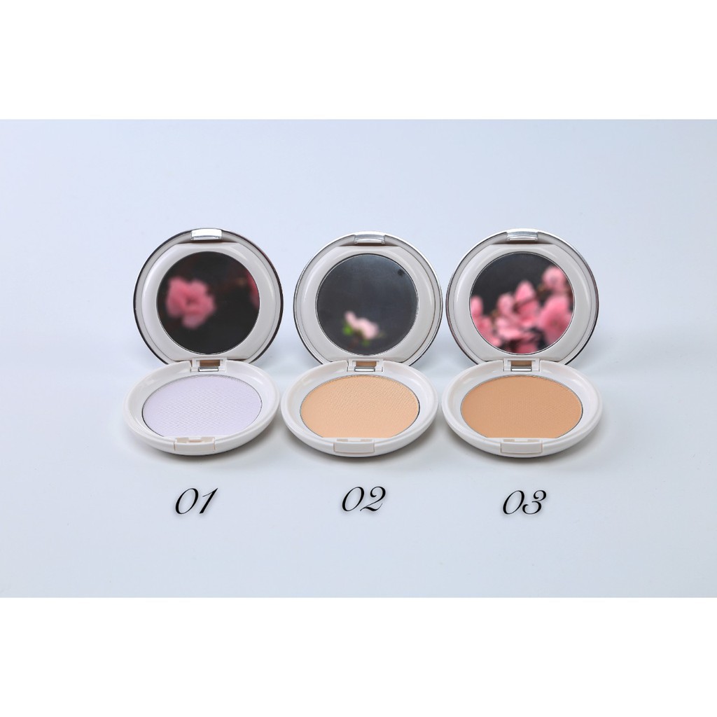 Phấn Phủ Trang Điểm Naris Cosmetic Ailus SPF30 PA+++ 01 Light Purple Stress Free Face Powder 12g