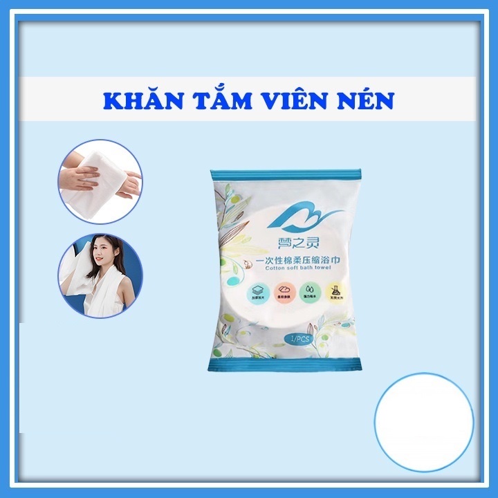 Khăn tắm nén du lịch hàn quốc khăn tắm khách sạn cao cấp bằng cotton dùng một lần kích thước 70*140 cm